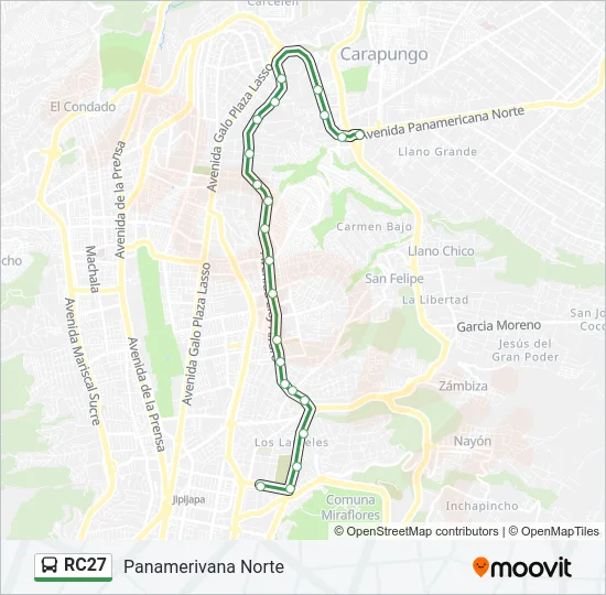 RC27 Bus Line Map