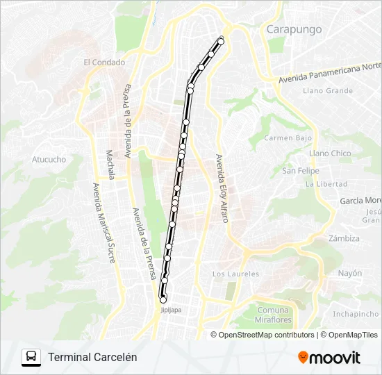 TROLEBÚS Bus Line Map