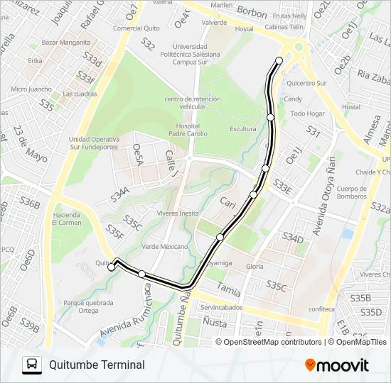 TROLEBÚS Bus Line Map