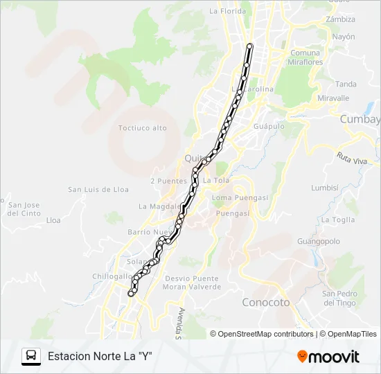 TROLEBÚS Bus Line Map