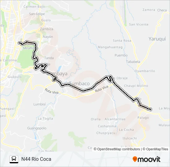 PIFO-RIO COCA Bus Line Map