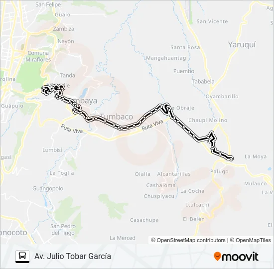 RIO COCA-PIFO Bus Line Map