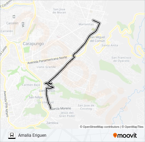 Mapa de GUALO - ZABALA de autobús