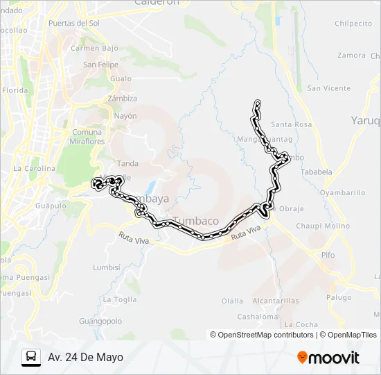 RIO COCA-PUEMBO Bus Line Map