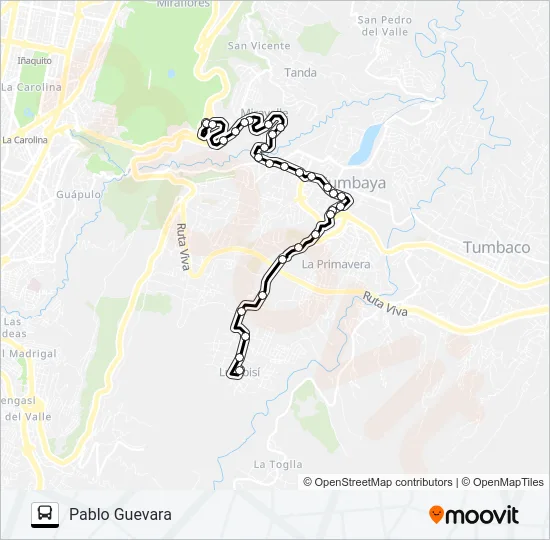 RIO COCA-LUMBISI Bus Line Map