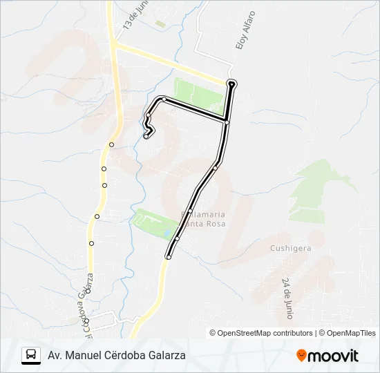 T. LA OFELIA - PAMPA Bus Line Map