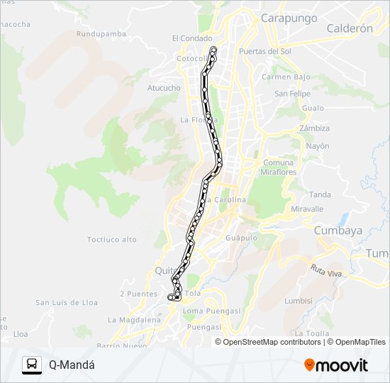 CENTRAL NORTE METROBÚS bus Line Map