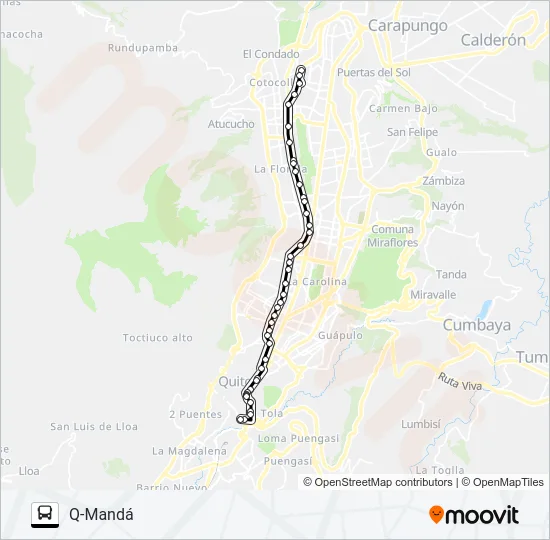 CENTRAL NORTE METROBÚS Bus Line Map