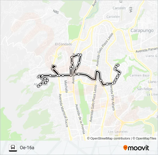 ATUCUCHO - COMITÉ DEL PUEBLO Bus Line Map