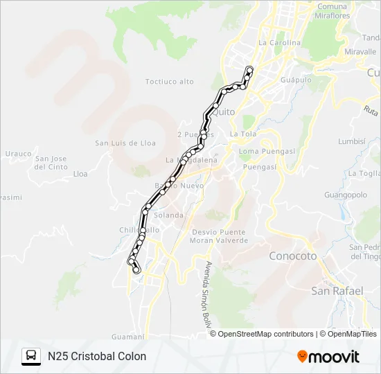 SEMINARIO MAYOR - T. QUITUMBE Bus Line Map