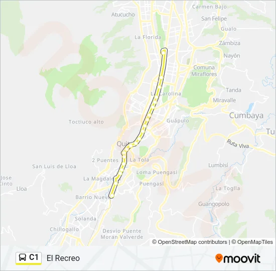 C1 Bus Line Map