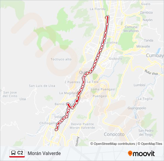 C2 Bus Line Map