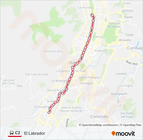 C2 Bus Line Map
