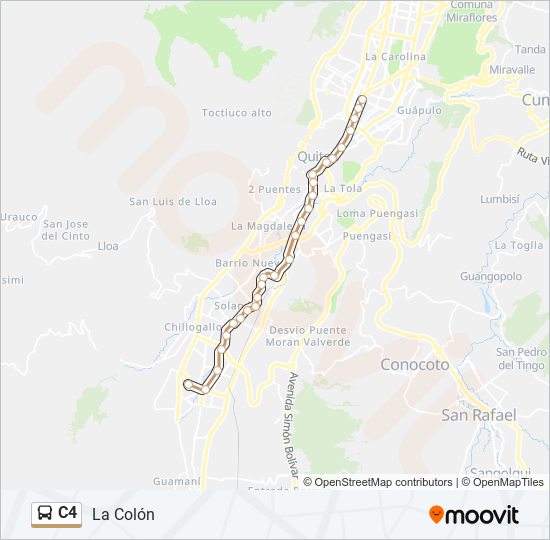 C4 bus Line Map