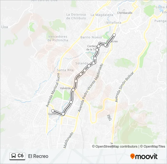 C6 Bus Line Map