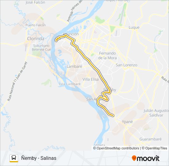 Mapa de 15-2 de autobús