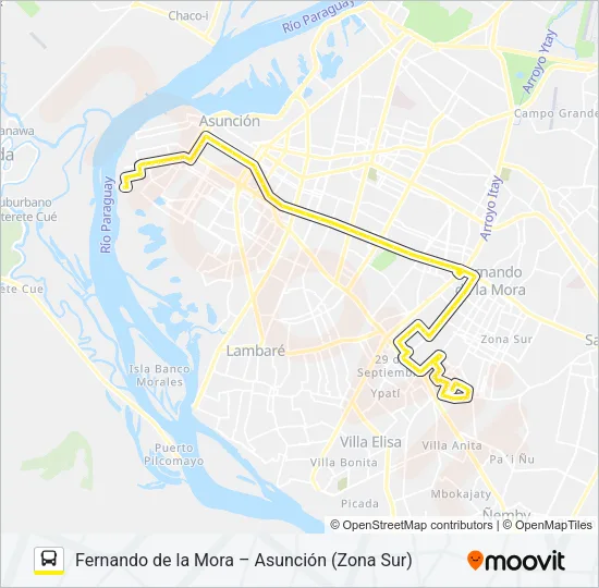 21 Bus Line Map
