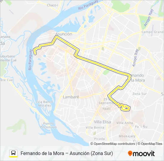 21 Bus Line Map