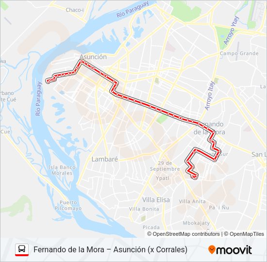 Mapa de 21 de autobús
