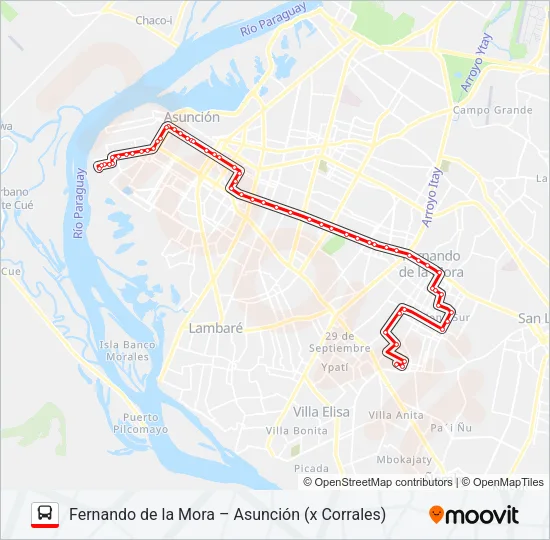 21 Bus Line Map