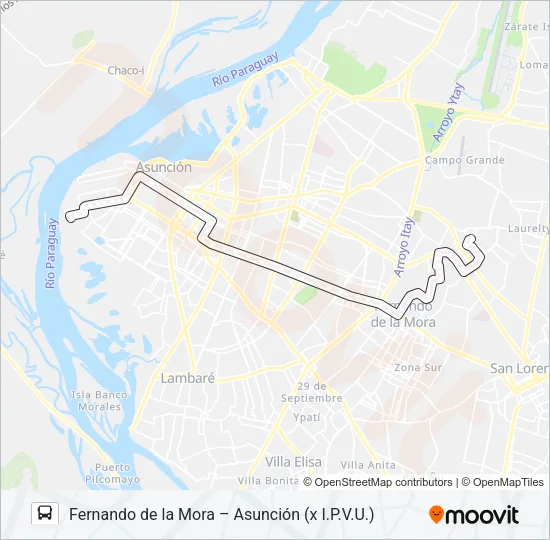 21 Bus Line Map
