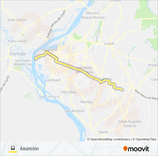 96-21 Bus Line Map