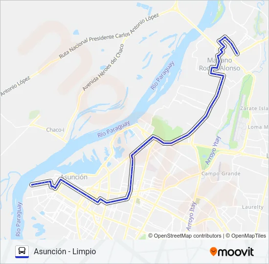 36 Bus Line Map