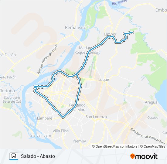 44 bus Line Map