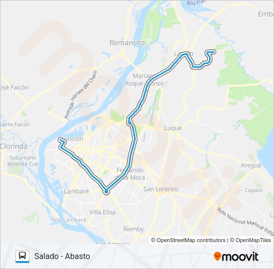 Mapa de 44 de autobús