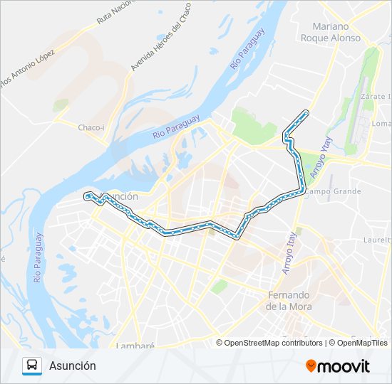 44 bus Line Map