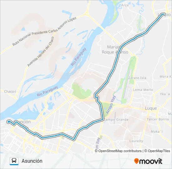 44 Bus Line Map