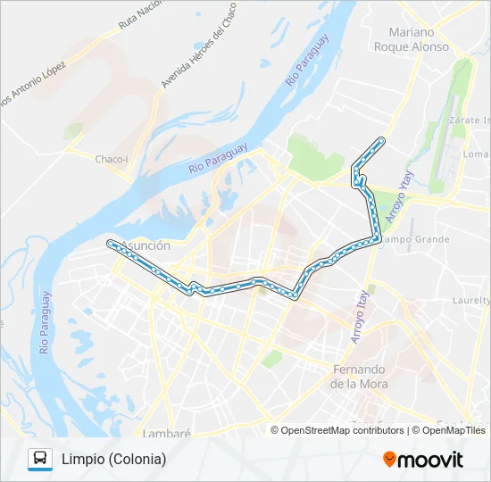 44 Bus Line Map