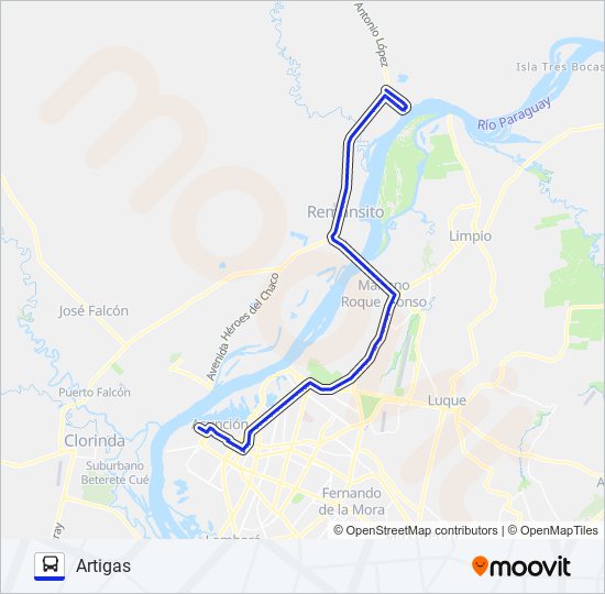 Ruta 44: Horarios, Paradas Y Mapas - Artigas (Actualizado)