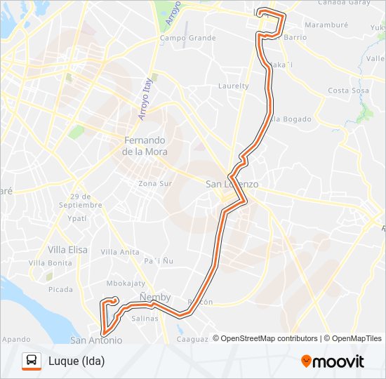 Mapa de 2 de autobús