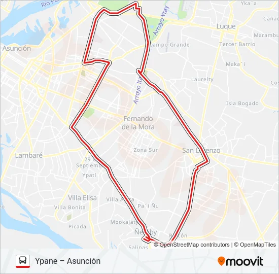 18 Bus Line Map