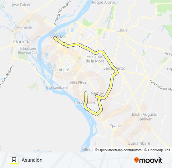 Mapa de 26-1 de autobús