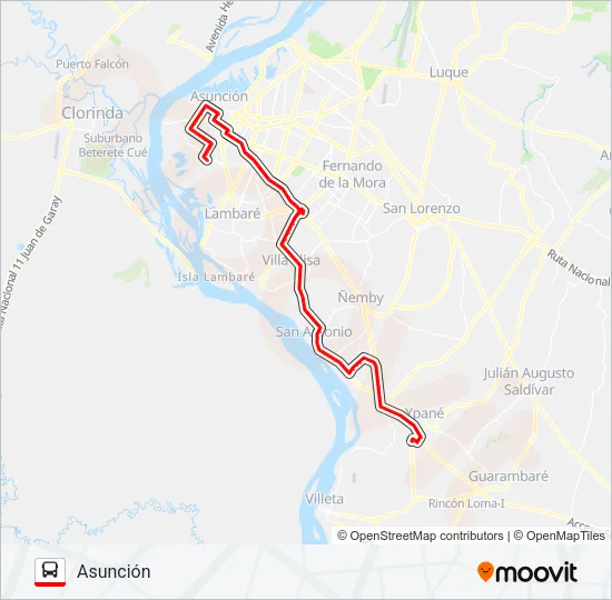 38 Bus Line Map
