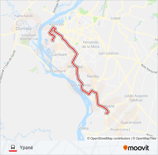 Mapa de 38 de autobús