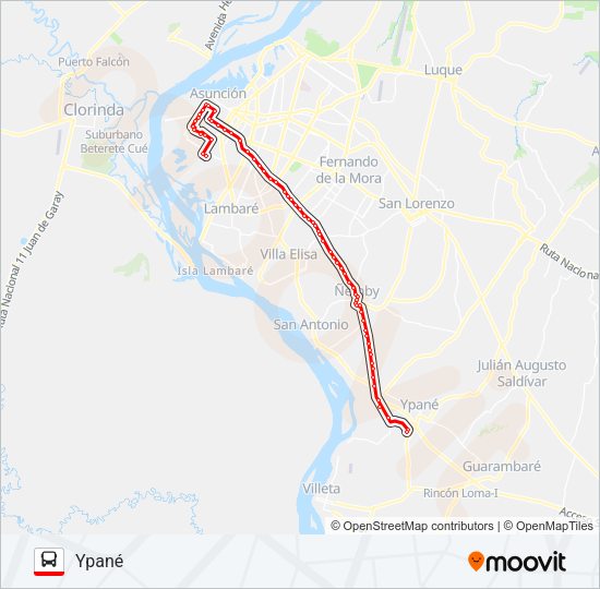 Mapa de 38 de autobús