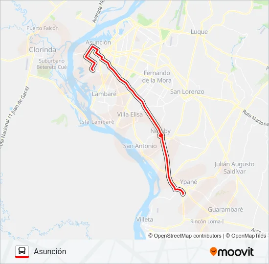 38 Bus Line Map