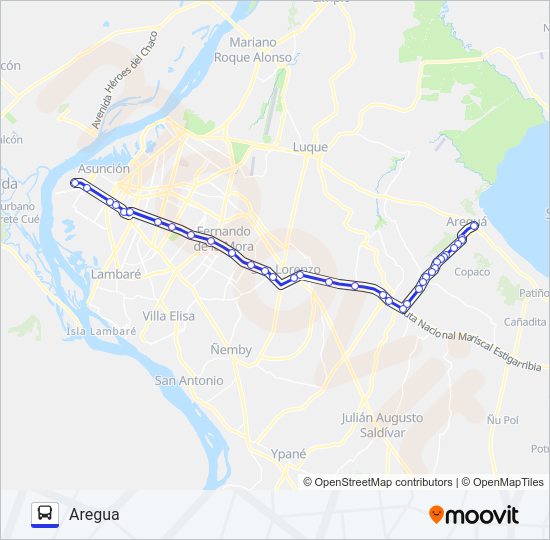 Mapa de 11 de autobús