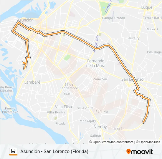 12-1 Bus Line Map