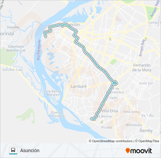Mapa de 8-4 de autobús