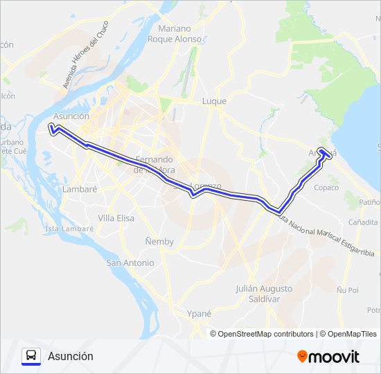 Mapa de 11 de autobús