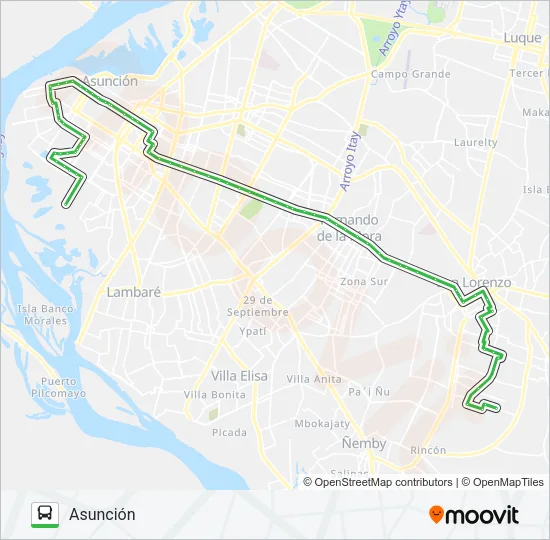 45 Bus Line Map