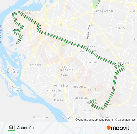 45 Bus Line Map