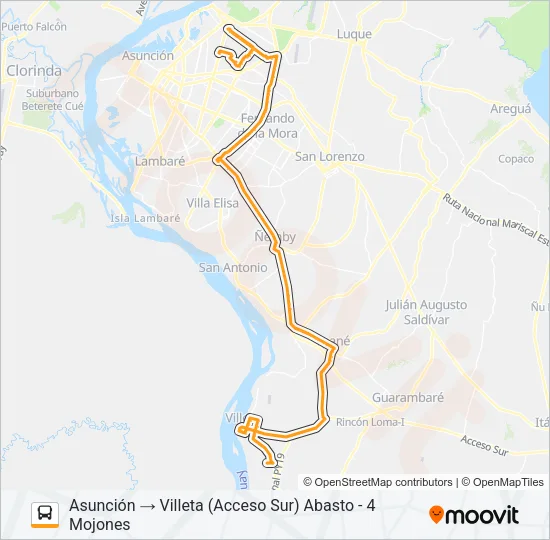 233 Bus Line Map