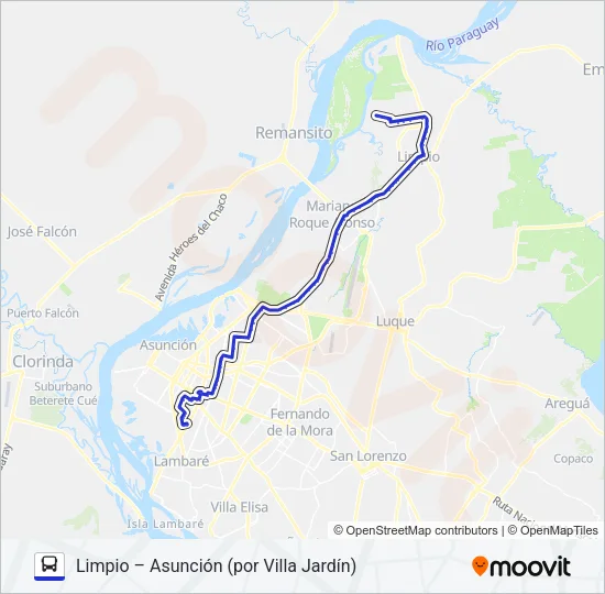 34 Bus Line Map