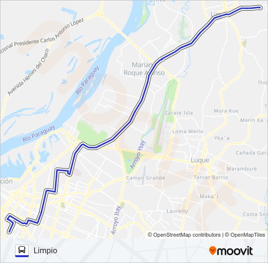 Mapa de 34 de autobús