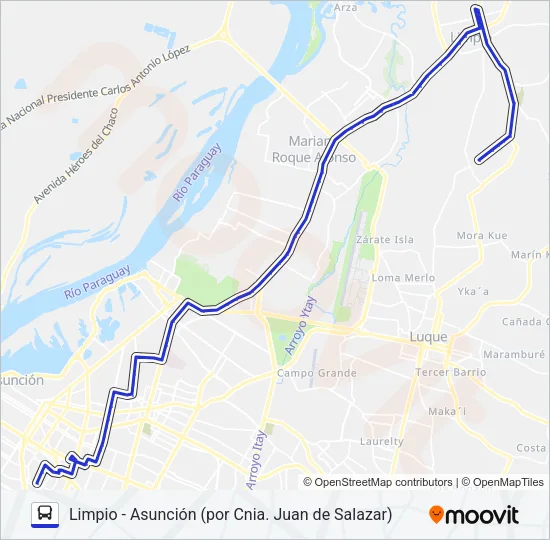 34 Bus Line Map